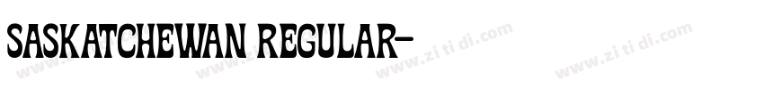 Saskatchewan Regular字体转换